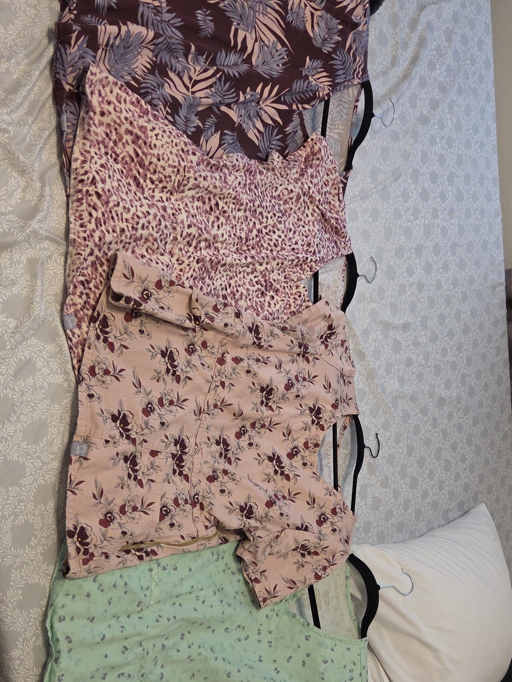 Floral Pink Button-Up Blouse